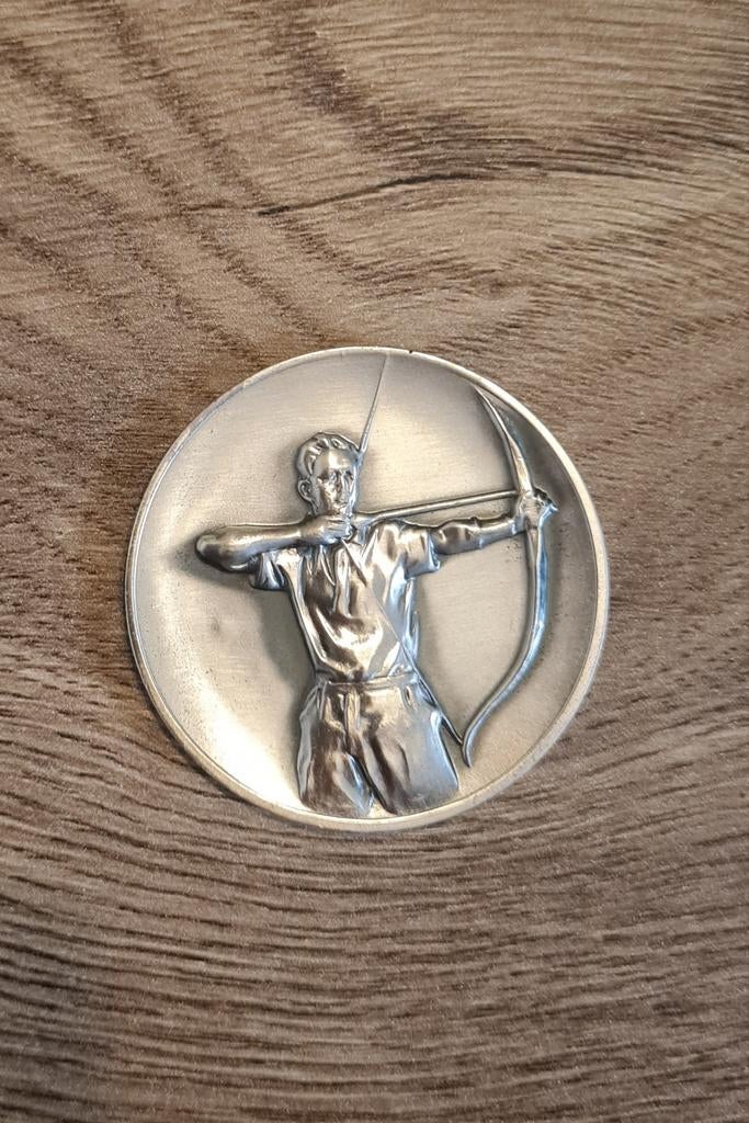 Medaille voor boogschieten, boogschuttersvereniging, schietw, Ophalen of Verzenden