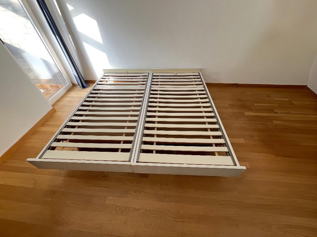 Interlübke 2-persoonsbed, Ophalen, Wit, 200 cm