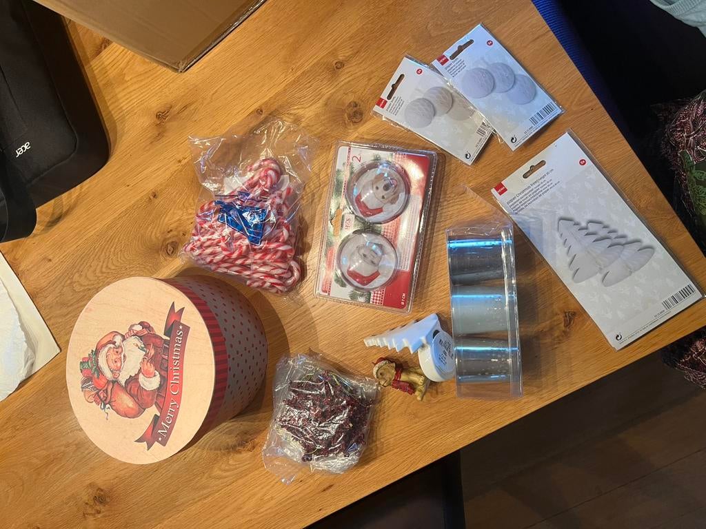 Kerst versiering artikelen doos/box/set/mix/lot, Ophalen of Verzenden, Zo goed als nieuw