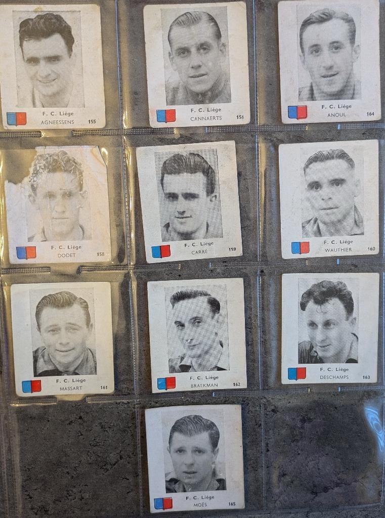 football BELGIAN CHEWING GUM 1950/51 FC LIÈGE 10X, Envoi