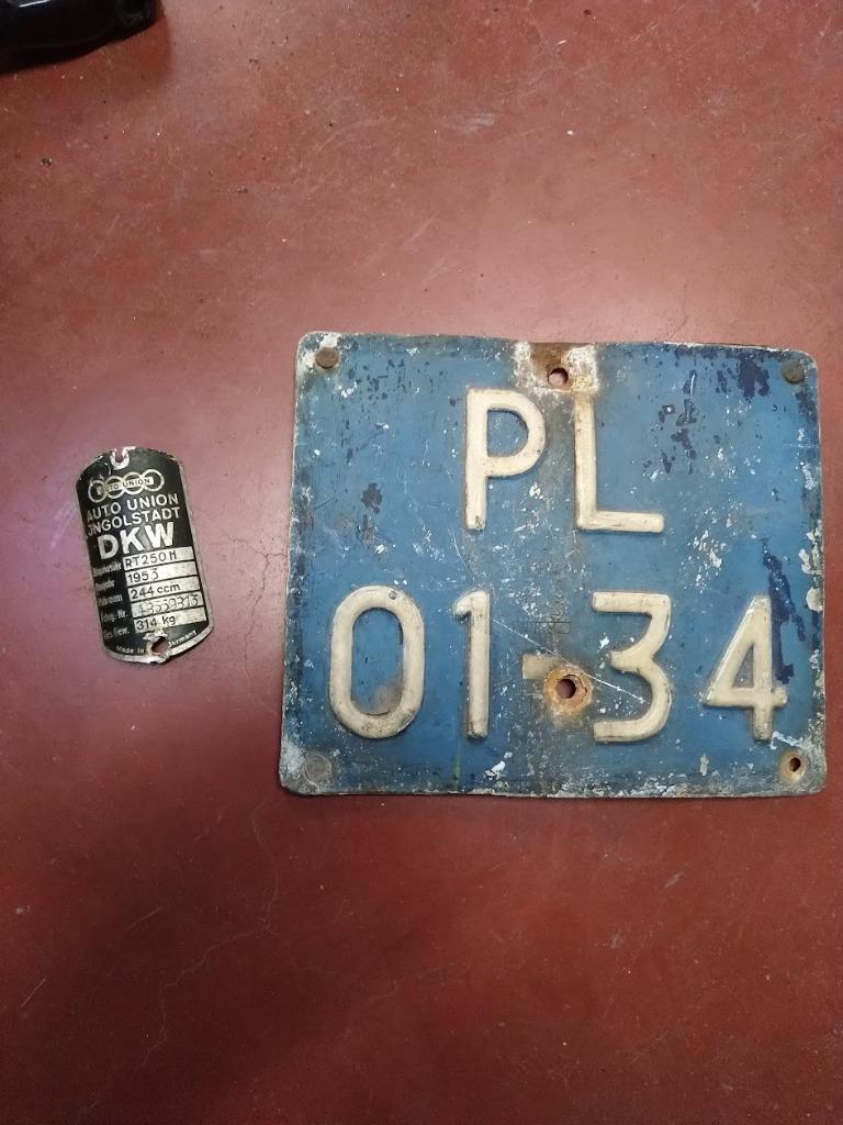 frame 1953 dkw rt 250 + 1955 dkw rt200, Motoren, Ophalen, Gebruikt