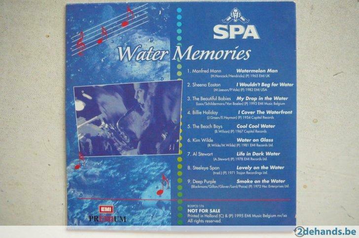 CD Water Memories SPA 1995, Verzenden
