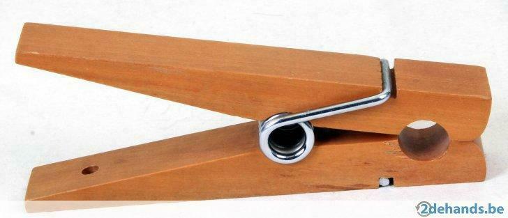 Grote houten wasknijper / memohouder, Zakelijke goederen, Ophalen of Verzenden