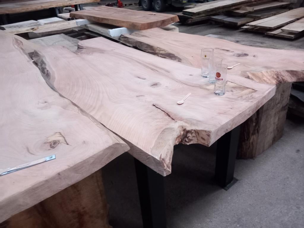 Tafelbladen Planken boomstamtafels wandplanken salontafel, Ophalen, Nieuw