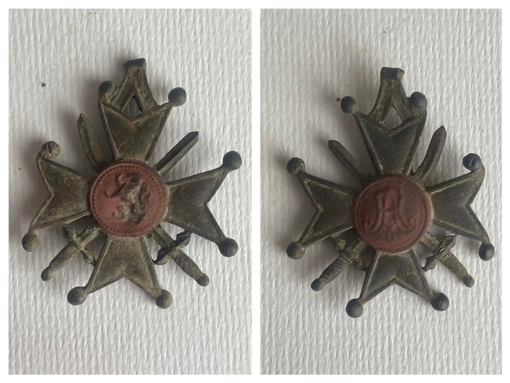 Croix de guerre belge, médaille anciens combattants WW1, Collections, Enlèvement ou Envoi