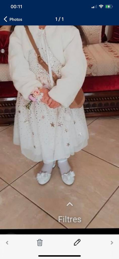 Robe de cérémonie ou fête, Comme neuf, Blanc