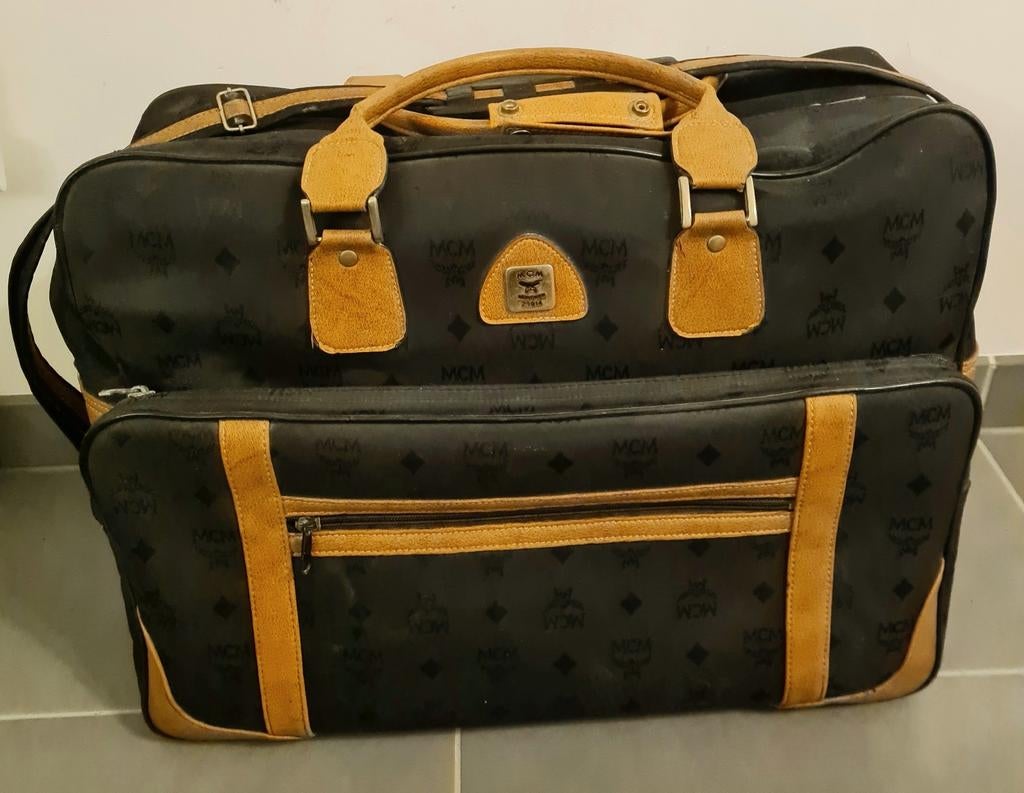 Vintage ruime reistas, Handtassen en Accessoires, Koffers, Ophalen, Gebruikt