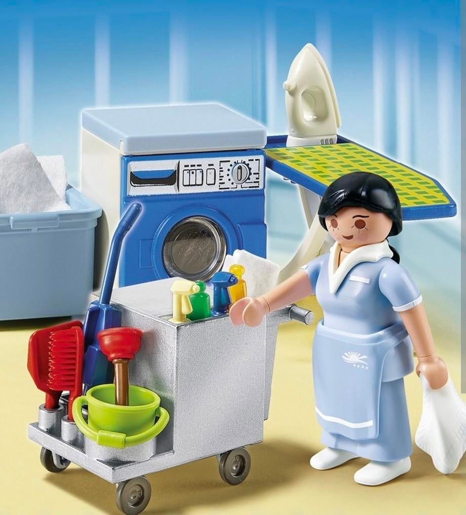 Playmobil Kamermeisje met trolly set 5271, Kinderen en Baby's, Ophalen, Zo goed als nieuw, Complete set