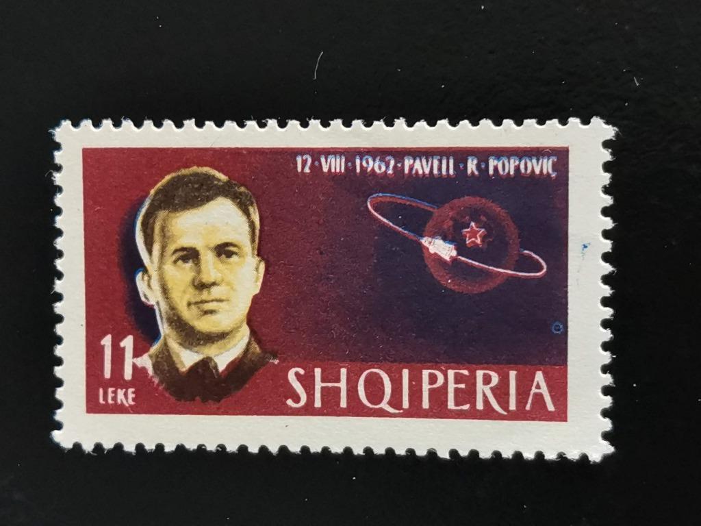 Albanie 1963 - ruimtevaart - cosmonaut Popovic, Ophalen of Verzenden, Overige landen, Postfris