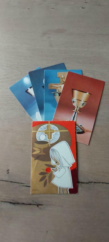 Kaartjes/prentjes plechtige communie 1970, Ophalen of Verzenden, Gebruikt, Prent