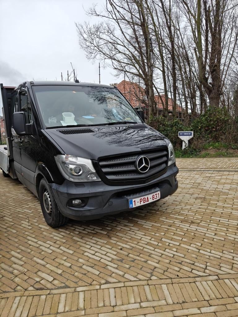 Mercedes sprinter 363 met open laadbak te koop, Autos, Camionnettes & Utilitaires, Particulier, Airbags, Air conditionné, Feux de virage