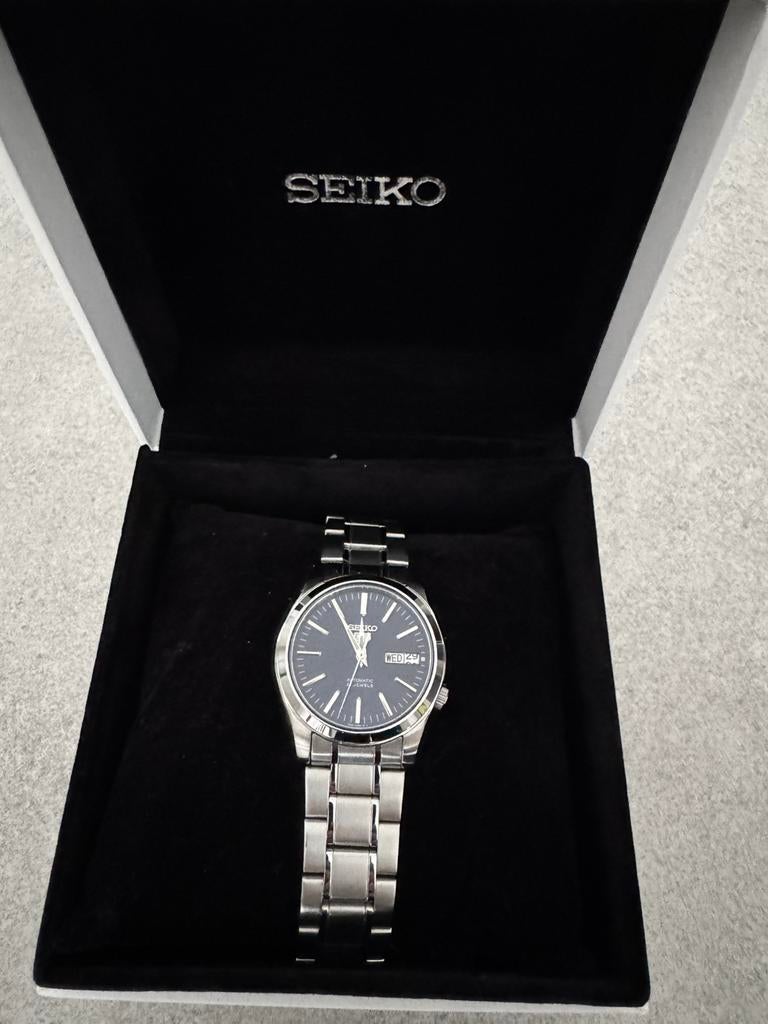 Te koop: Seiko 5 Automatic – 7S26, Handtassen en Accessoires, Horloges | Heren, Ophalen, Staal, Polshorloge, Zo goed als nieuw