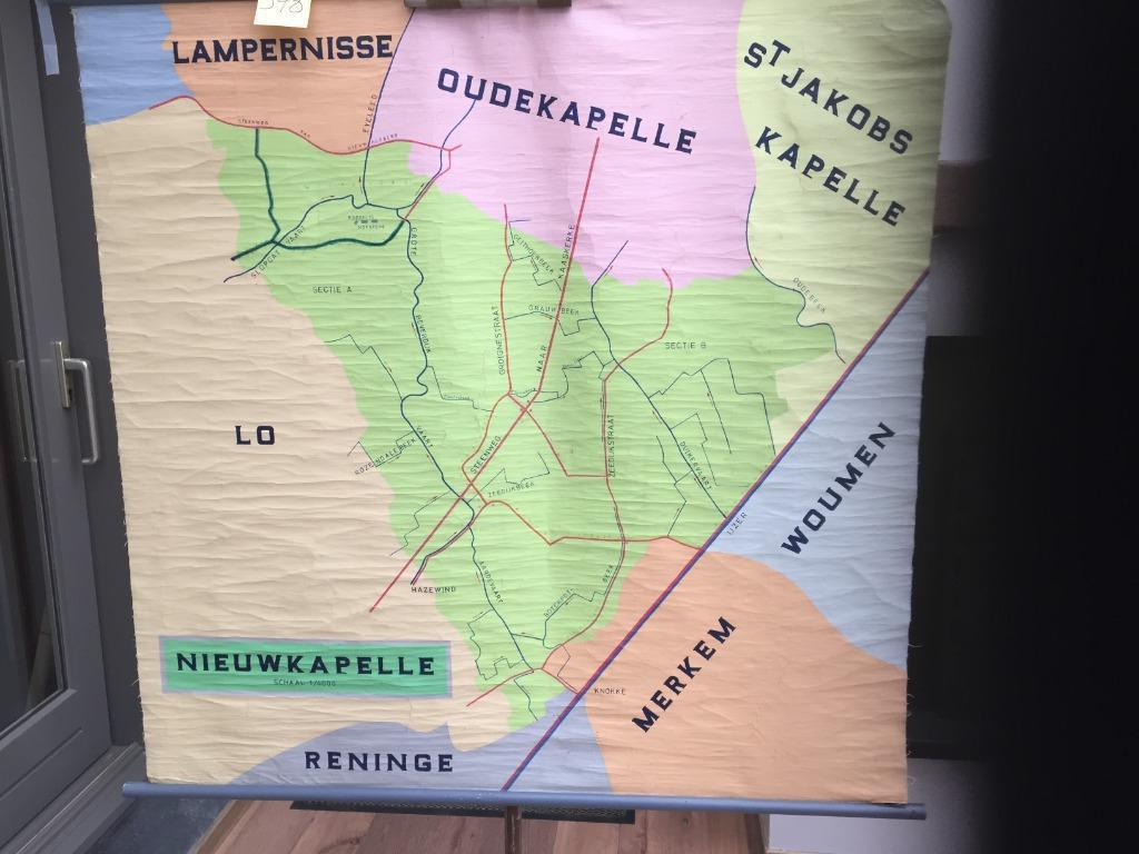 Carte scolaire rétro - Nieuwkapelle - Carte 348, Enlèvement ou Envoi, Utilisé