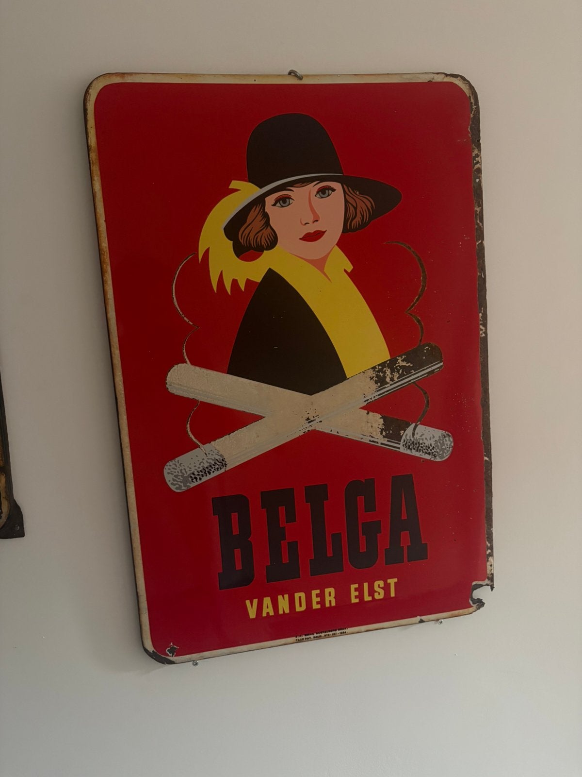 Belga emaille, Verzamelen, Merken en Reclamevoorwerpen, Ophalen, Zo goed als nieuw