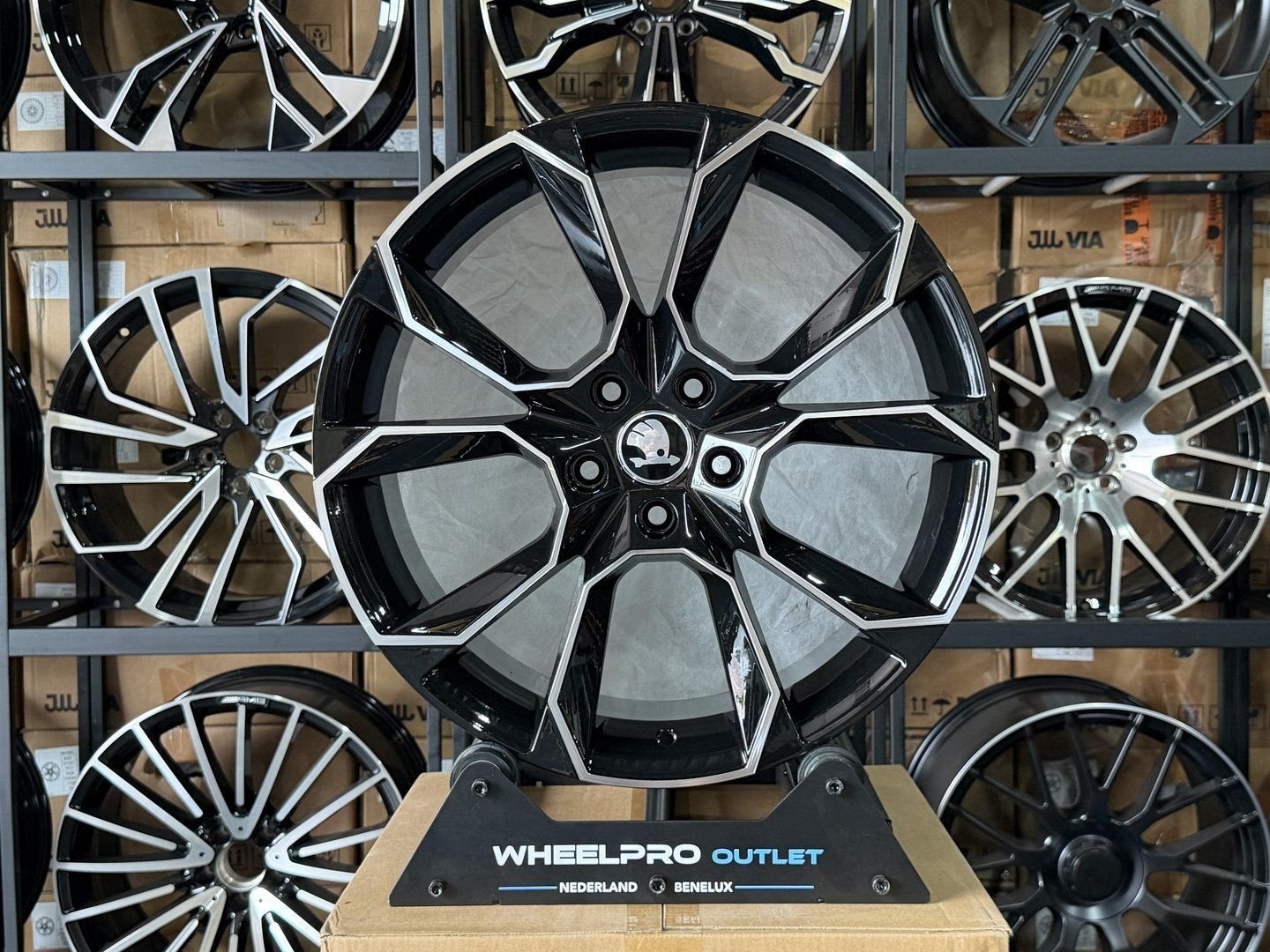 18" SKODA RS look velgen 5X112 SKODA OCTAVIA KODIAQ KAROQ VW, Auto-onderdelen, Velg(en), -, -, Nieuw