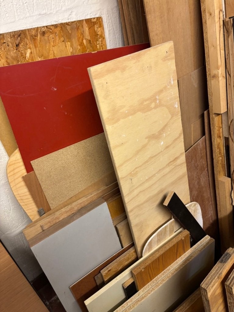 Chutes de bois et panneaux toutes tailles - à donner, Enlèvement, Utilisé, Autres matériaux