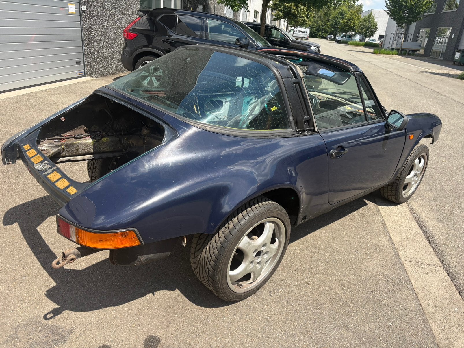 Porsche 911 T   Targa  F model 1973, Auto's, Cabriolet, Blauw, Particulier, 2 deurs