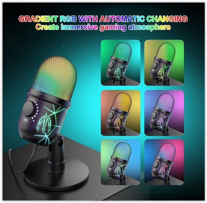 Microphone gaming, microphone PC, microphone pour, Musique & Instruments, Enlèvement ou Envoi, Neuf, Micro studio, Sans fil