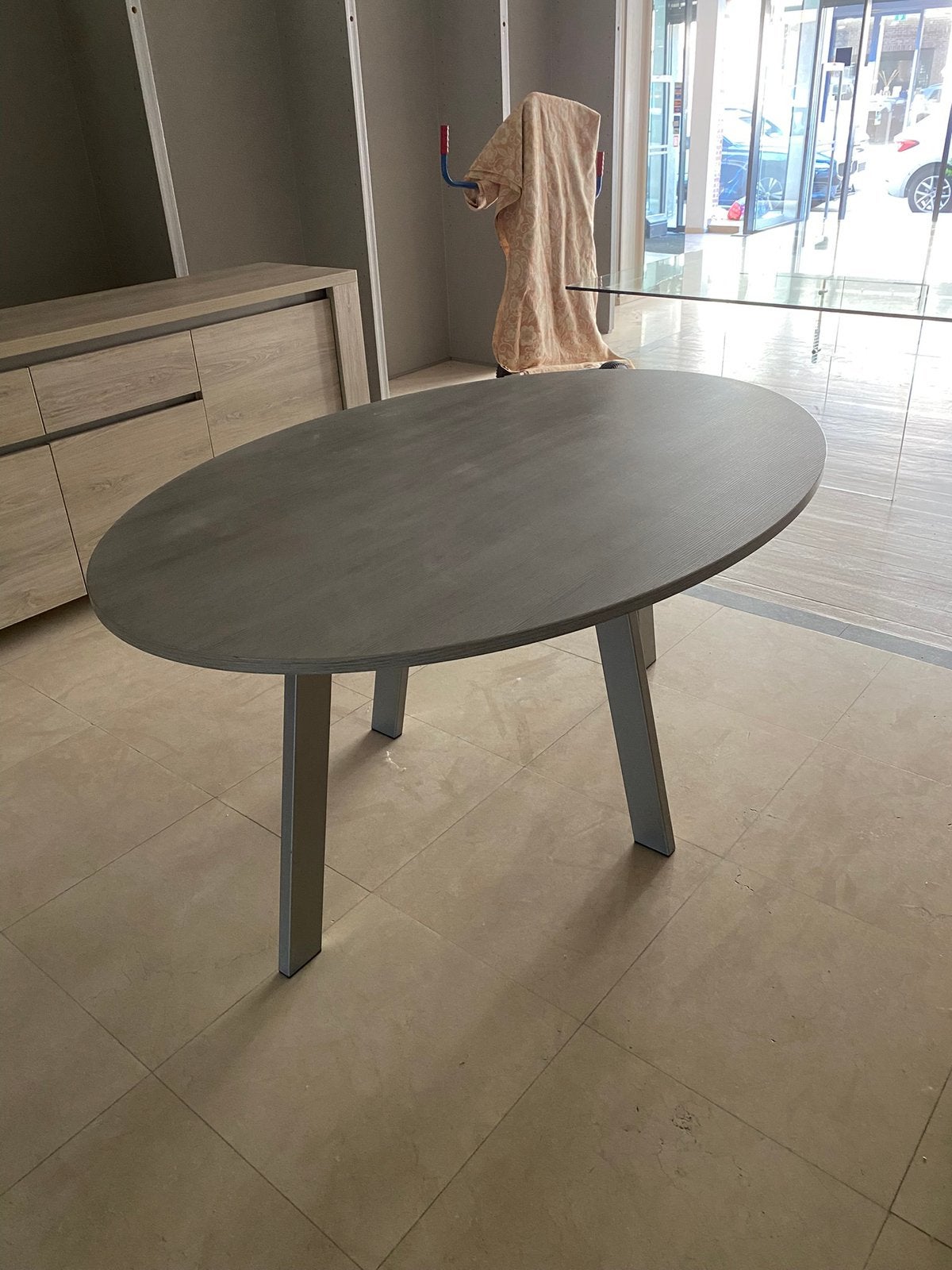 Eettafel, Enlèvement, Comme neuf, Ovale, Landelijk