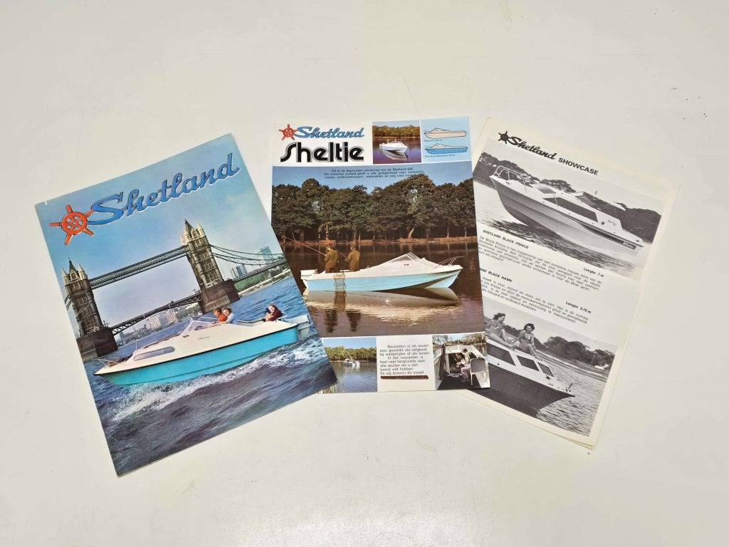 SHETLAND folders en documentatie originele collectie, Watersport en Boten, Niet ingevuld, Niet ingevuld, Ophalen of Verzenden