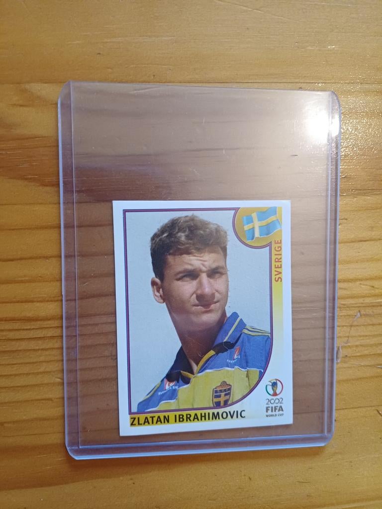 Panini WC 2002 Ibrahimovic blu back, Ophalen of Verzenden