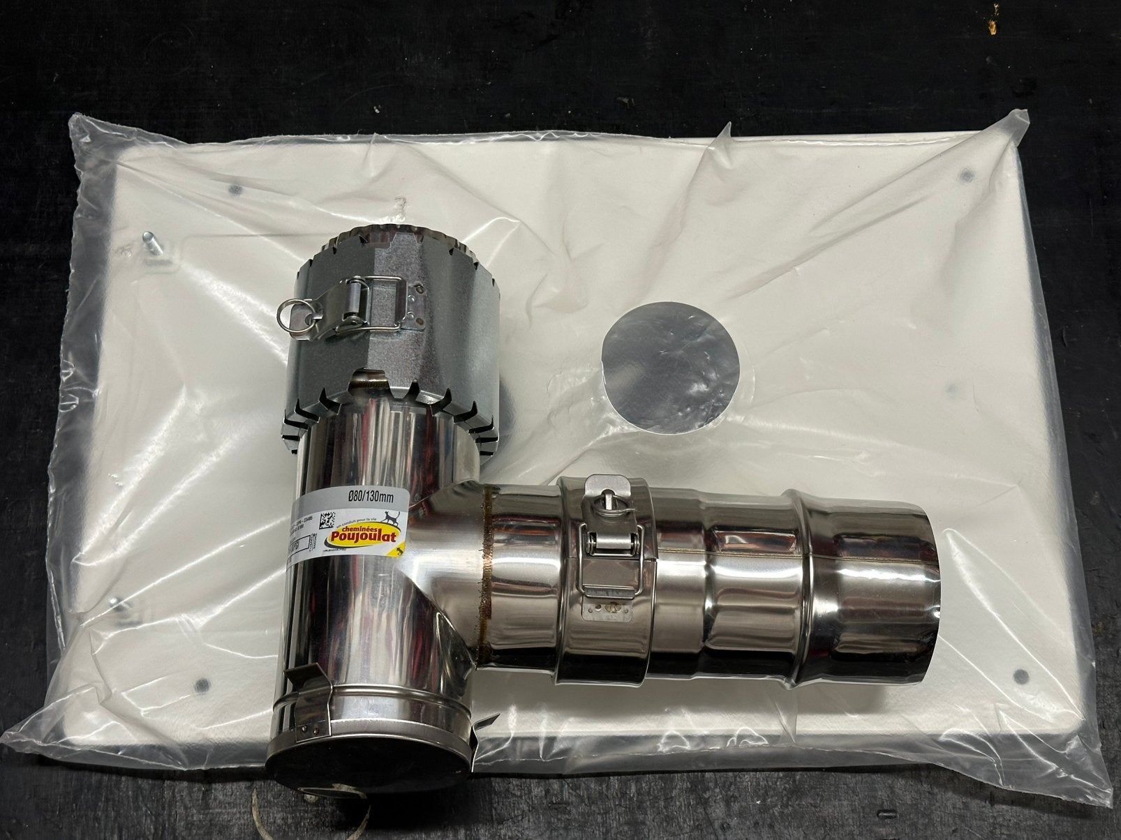 Kit Rénovation Poujoulat PGI cheminée tubage 80/130 inox, Enlèvement ou Envoi, Neuf