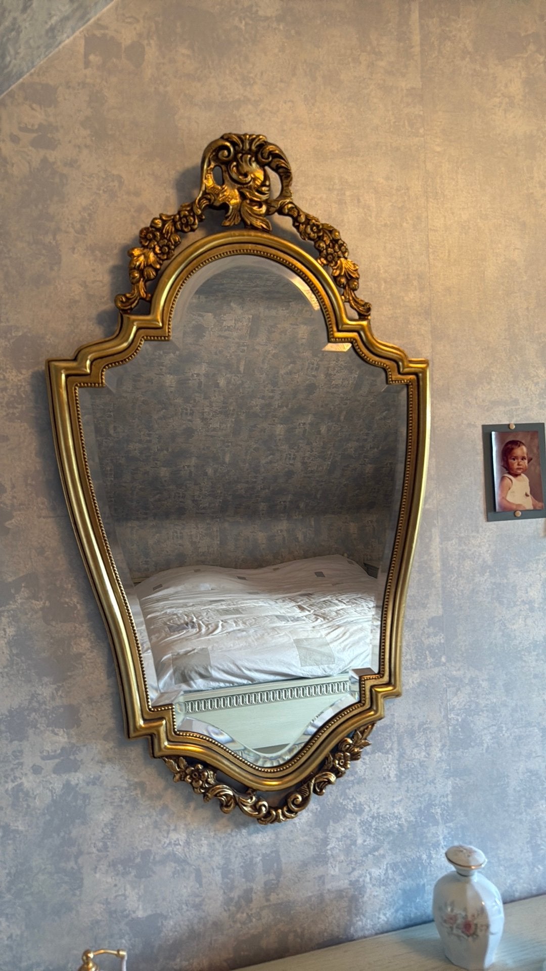 Miroir de style classique (Louis XVI), Antiquités & Art, Enlèvement, Autres formes, 50 à 100 cm, Moins de 100 cm