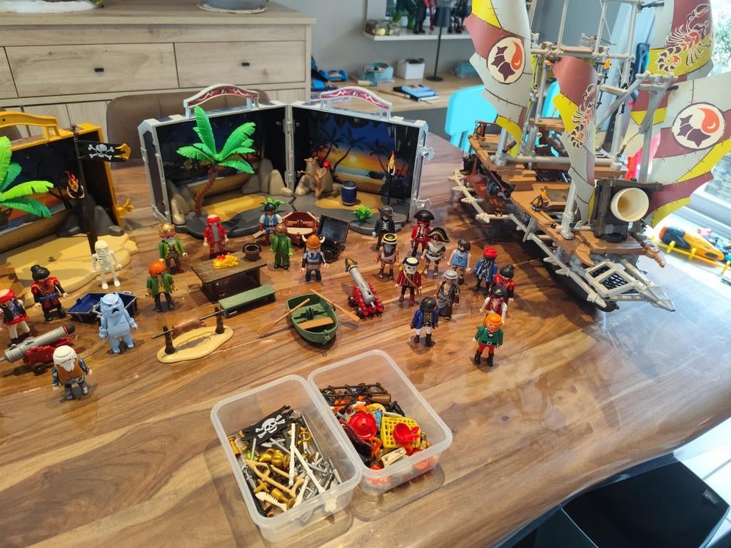 Playmobil piraten, Ophalen
