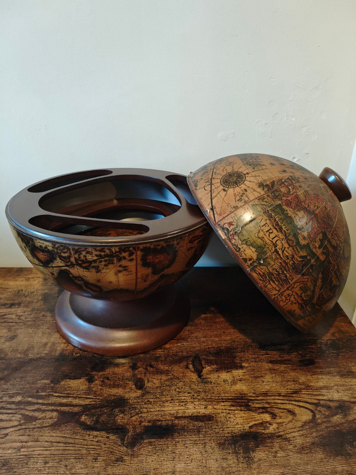 Vintage drankkast bar globe, Enlèvement