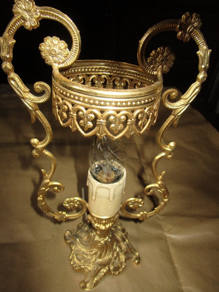 koperen lamp, Antiek en Kunst, Ophalen, Koper