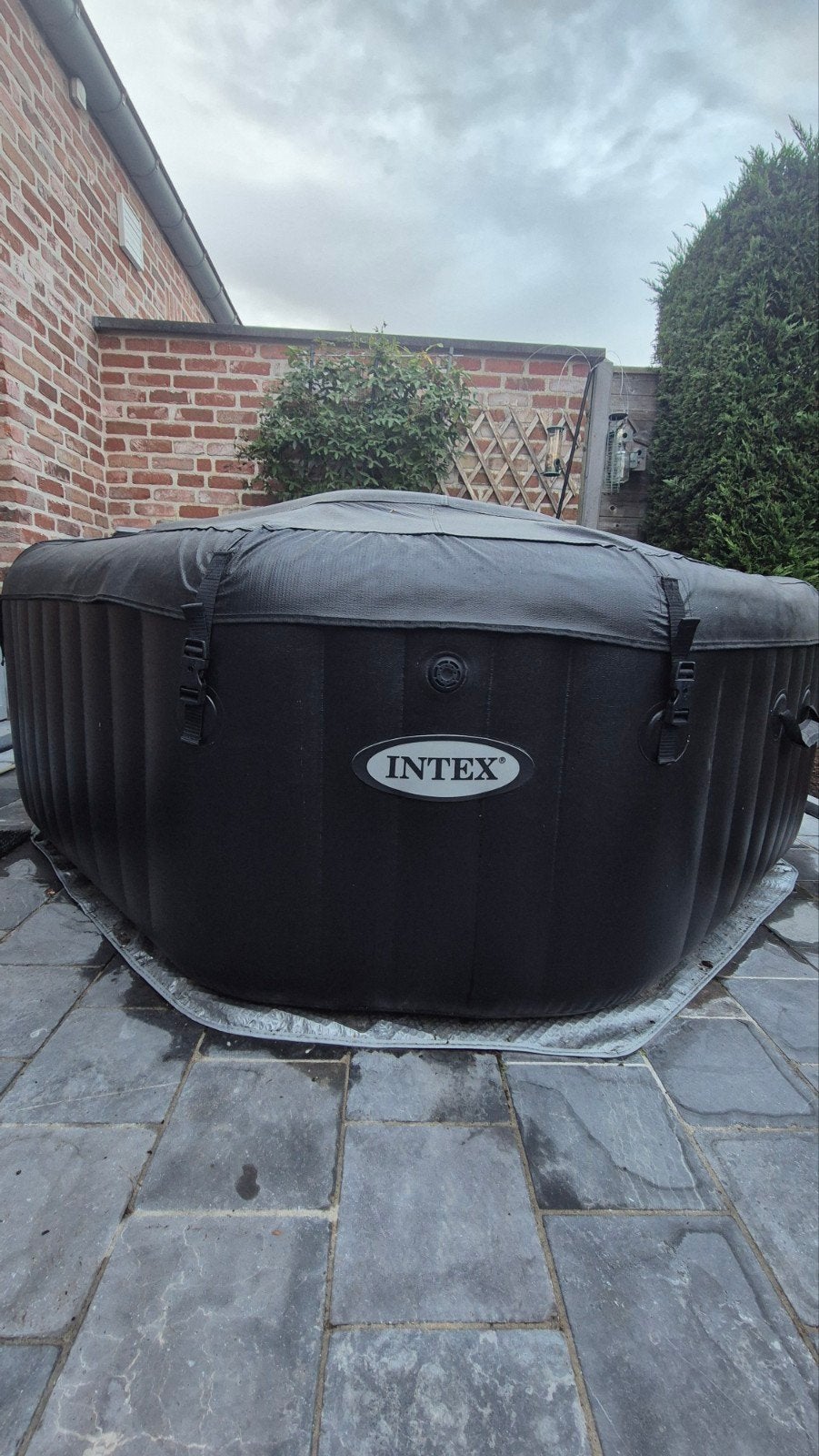 Jacuzzi Intex pure spa en jet, Tuin en Terras, Ophalen, Gebruikt, Opblaasbaar