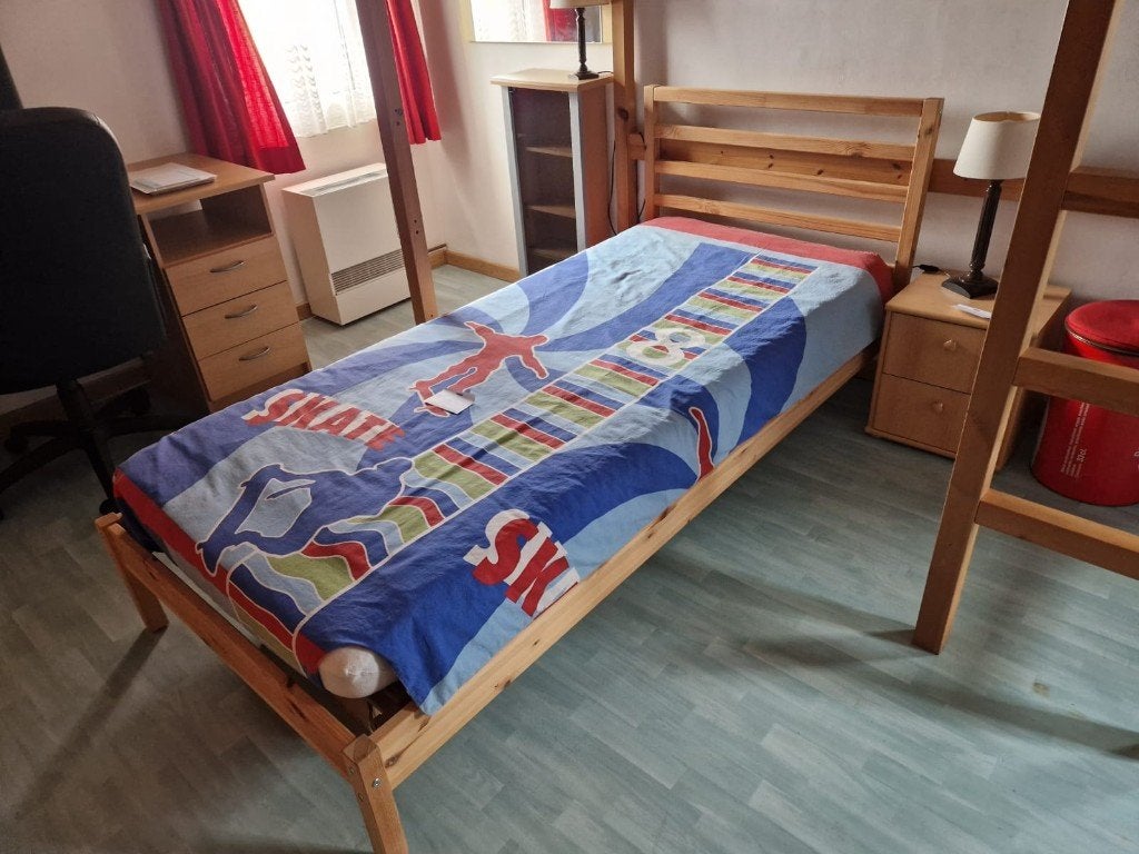 Bed voor 1 persoon + lattenbodem & matras in optie, Autres couleurs, Enlèvement, Une personne, Comme neuf