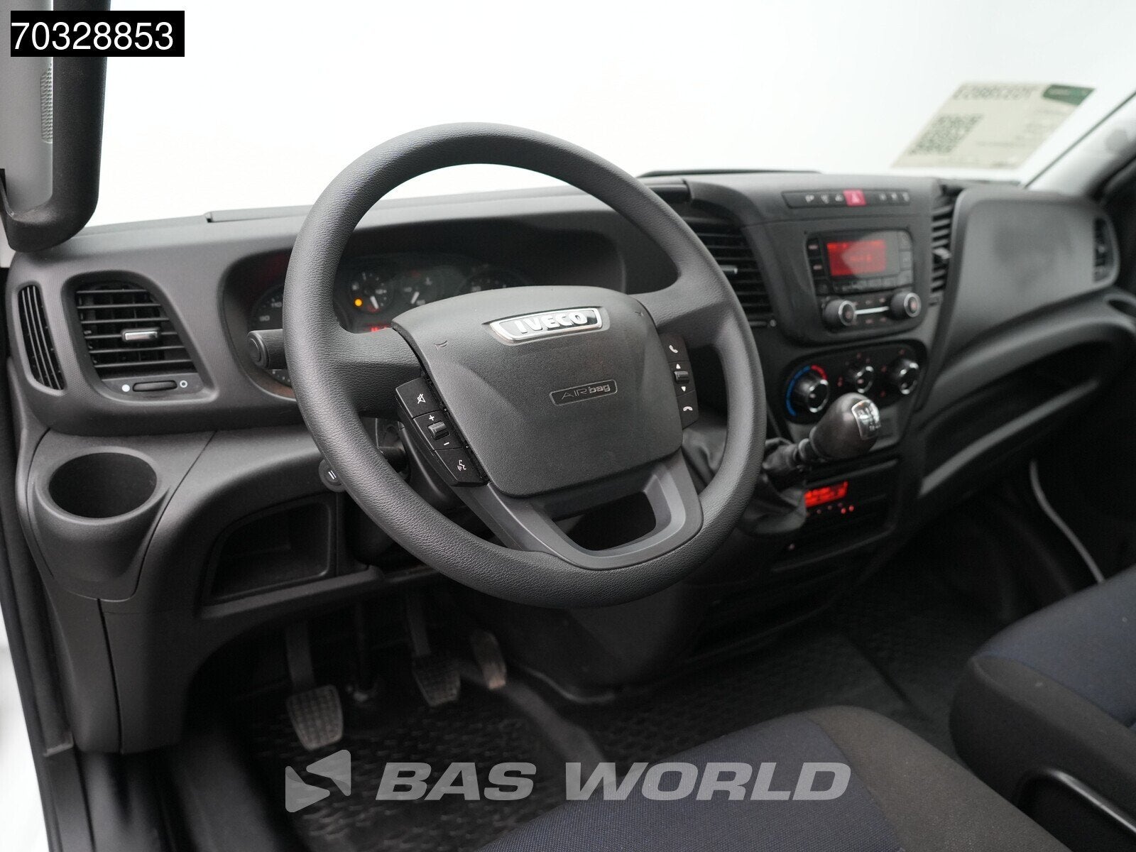 Iveco Daily 65C15 3.0L 150PK Kipper Euro6 Airco Cruise Tippe, Auto's, Stof, Gebruikt, 4 cilinders, Wit