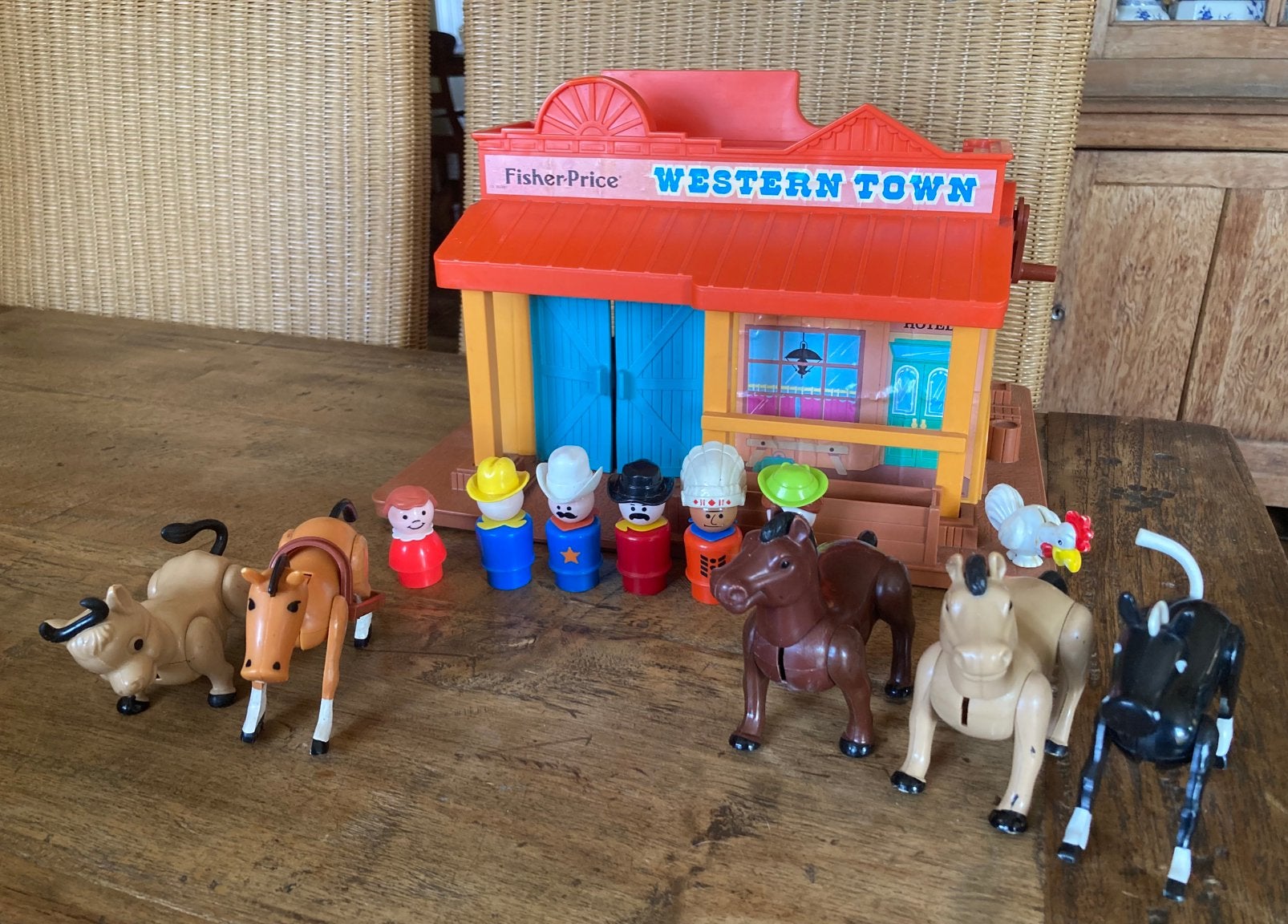 Fisher Price vintage Western Town, Verzamelen, Ophalen of Verzenden, Gebruikt