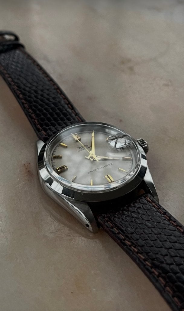 Original Tudor Small Rose, Handtassen en Accessoires, Horloges | Heren, Leer, Polshorloge, Ophalen of Verzenden, Zo goed als nieuw