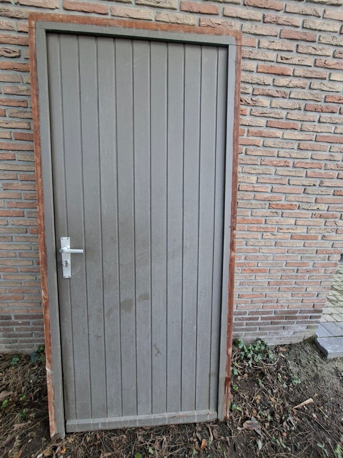 Houten deur, Gebruikt, 215 cm of meer, Buitendeur, Hout