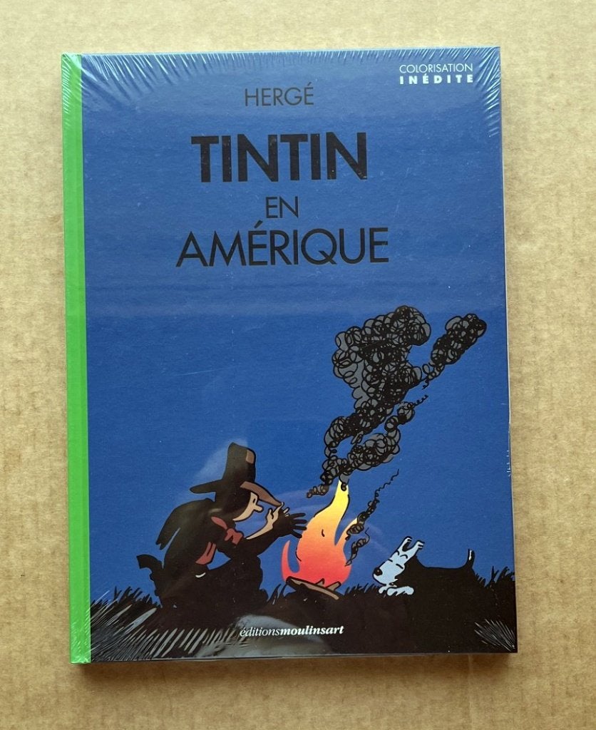 Tintin- En Amérique- Feu de camp- Dos vert- Canal BD- EO2020, Enlèvement ou Envoi