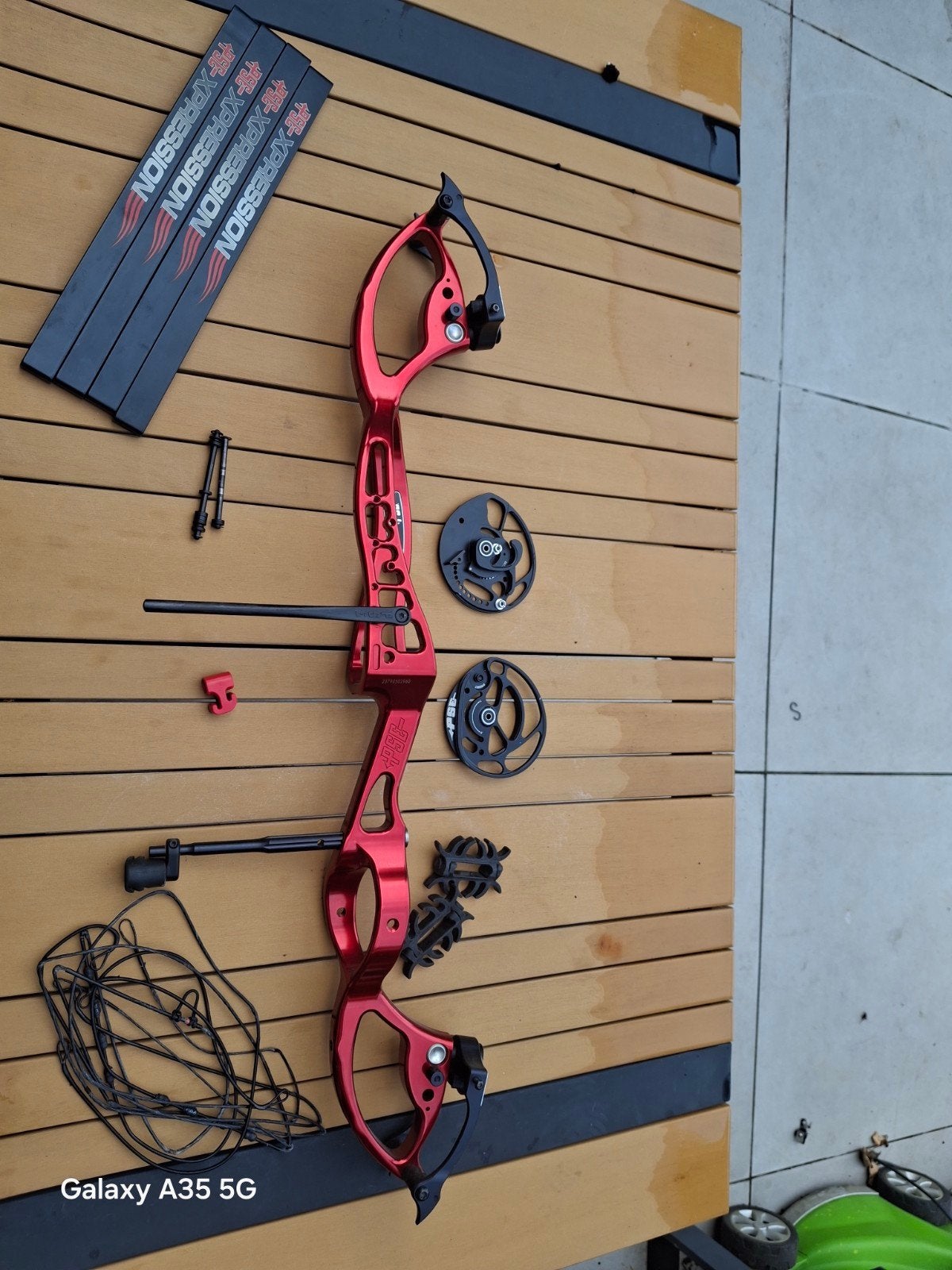 pse xpression 50/60 1 lat met een krak, Sport en Fitness, Handboogschieten, Ophalen of Verzenden, Gebruikt, Compoundboog