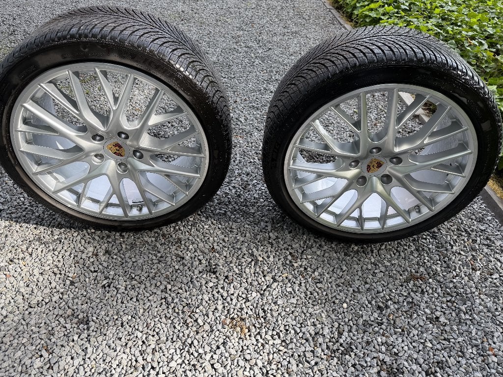 Originele set 4 winterbanden Porsche Panamera Sport Design, Ophalen, Gebruikt, Banden en Velgen, Personenwagen