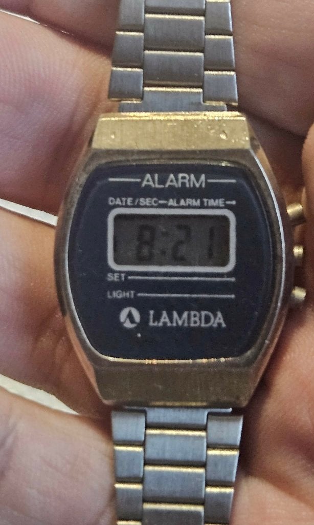 Montre  Lambda Vintage Digital Quartz Alarm Acier (MW121), Antiek en Kunst, Ophalen of Verzenden
