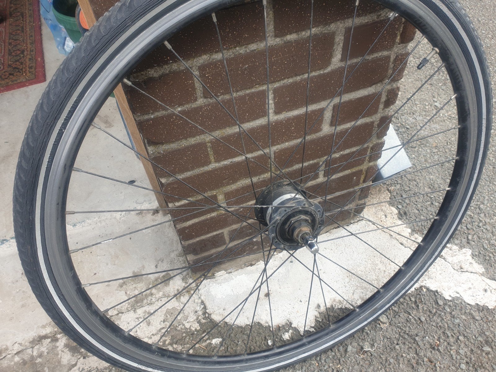 28inch voorwiel met naafdynamo, Fietsen en Brommers, Fietsonderdelen, Ophalen
