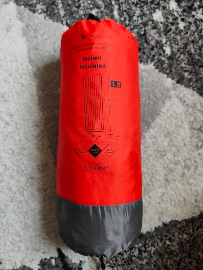 Forclaz MT500 Isolerend luchtbed trekking L, Enlèvement ou Envoi, Pompe intégrée, Comme neuf, 1 personne