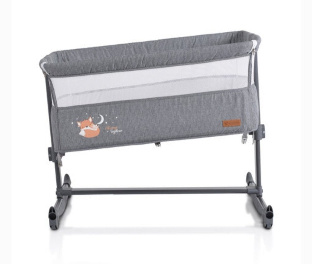 Berceau pour bébé AlwaysTogether gris avec litdouble gratuit, Enfants & Bébés, Enlèvement ou Envoi, Comme neuf, Berceau