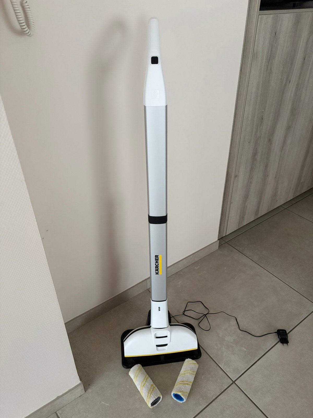 Elektrische mop Karcher, Maison & Meubles, Produits de nettoyage, Enlèvement, Mop ou Serpillière