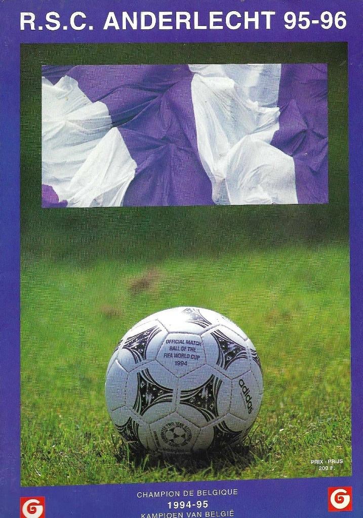 R.S.C. Anderlecht  Seizoen 95-96 Voorstelling, Ophalen of Verzenden, Gebruikt