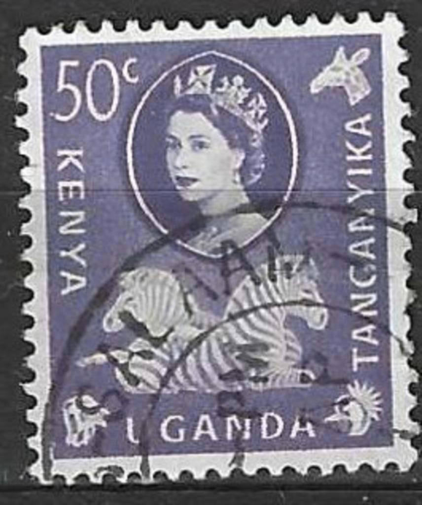 Kenya-Uganda-Tanganyka 1960 - Yvert 112 - Elisabeth (ST), Verzenden, Gestempeld