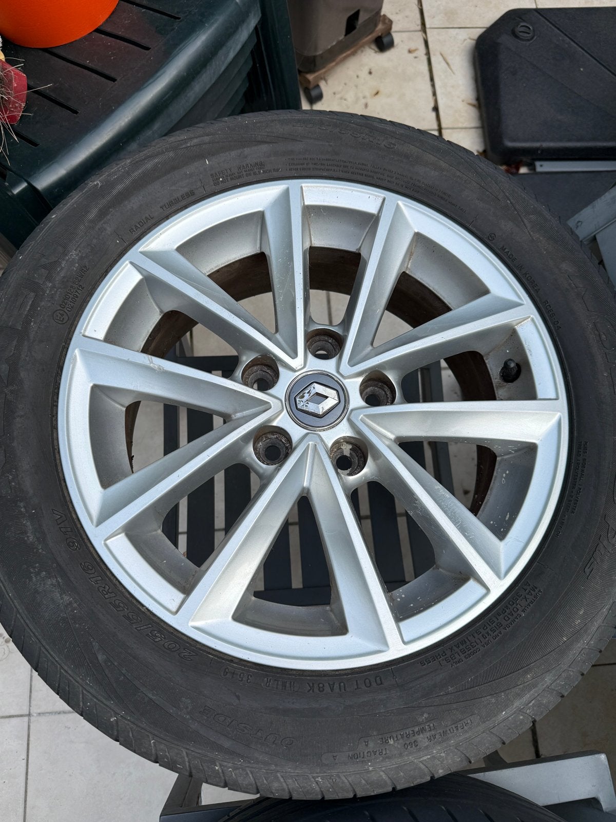 4 jantes Renault R16, Autos : Pièces & Accessoires, Pneus et Jantes, 16 pouces, Pneus été, 205 mm