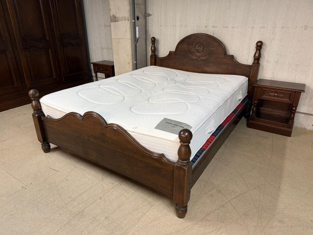 Complete Vander Haegen Massief Eiken Slaapkamer, Antiek en Kunst, Antiek | Meubels | Bedden, Ophalen