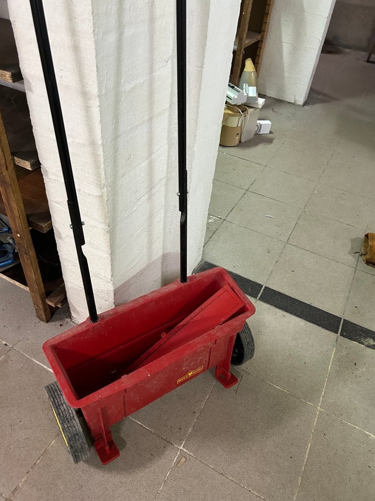 strooiwagen, Ophalen, Gebruikt