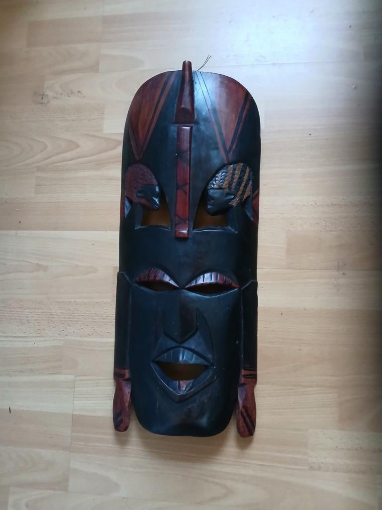 Groot afrikaans masker, Antiek en Kunst, Kunst | Beelden en Houtsnijwerken, Ophalen